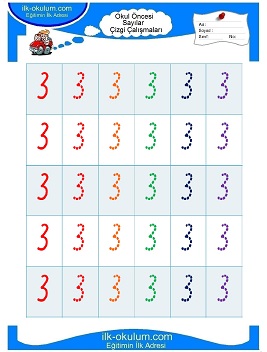 Çocuklar İçin Çizgi Çalışma Sayfaları 